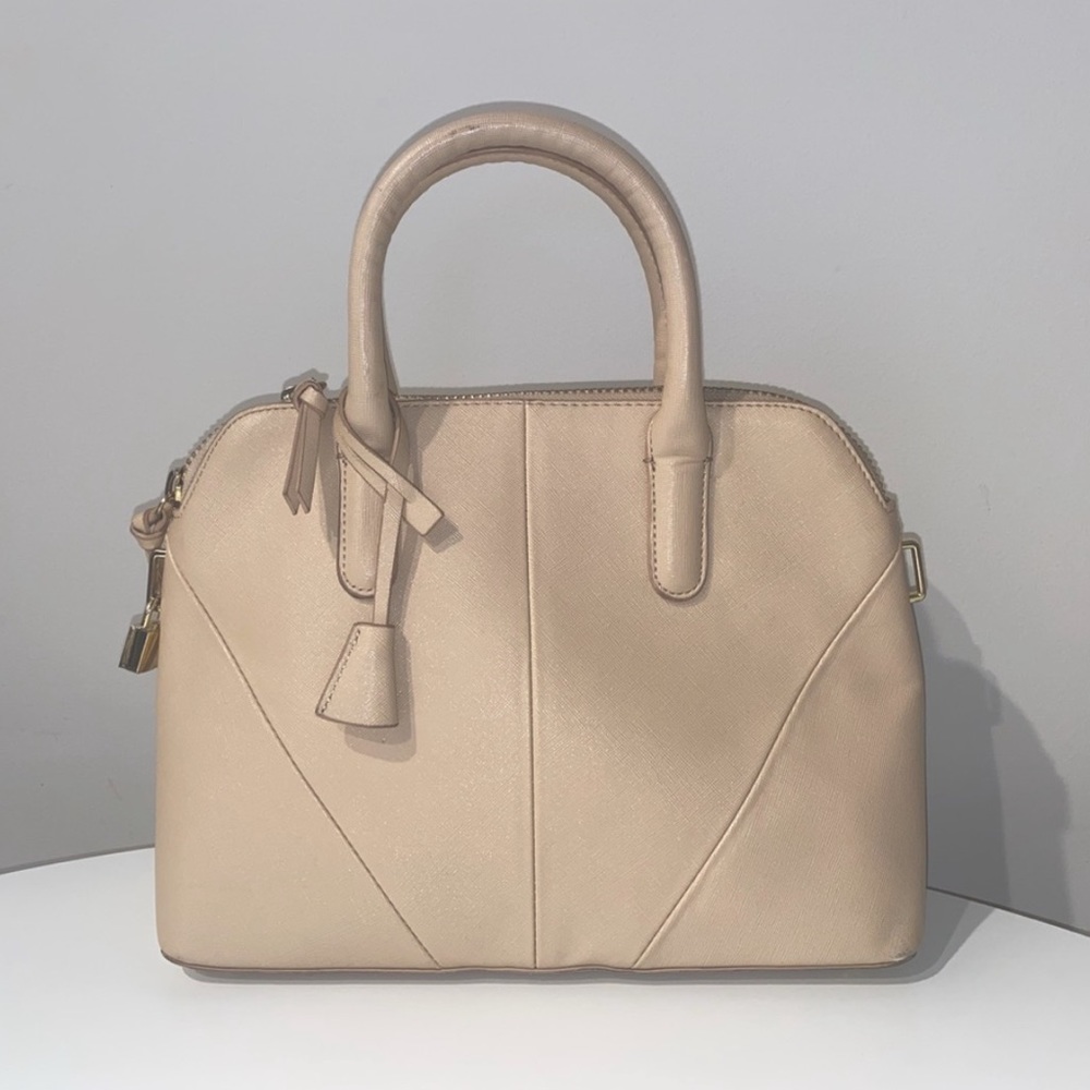 Zara Saffiano Mini City Bag